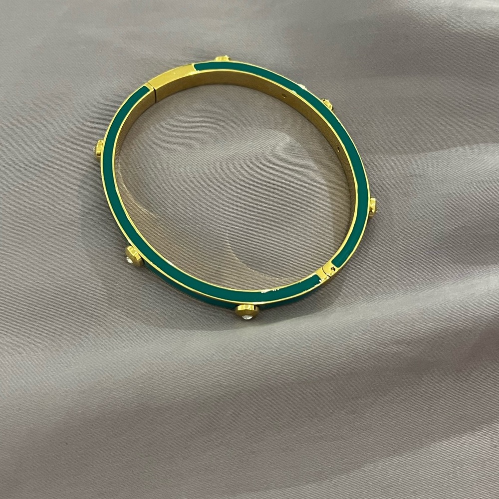henri bendel Teal and Gold Bangle